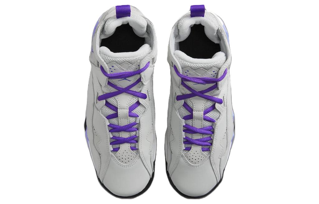 Jordan True Flight Base Grey Purple Venom GS 343795-052