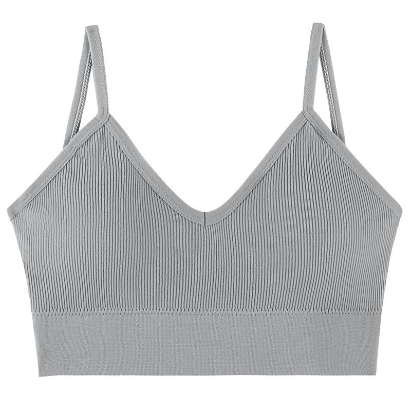 Seamless Deep V Large Size Base Sling Vest Female Sexy Beauty Back Anti-light Tube Top, Chest Wrap and Seamless Versatile Underwear