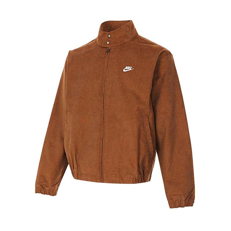 Nike Sportswear Club Corduroy Harrington Jacket Light British Tan White FZ0632-281 S