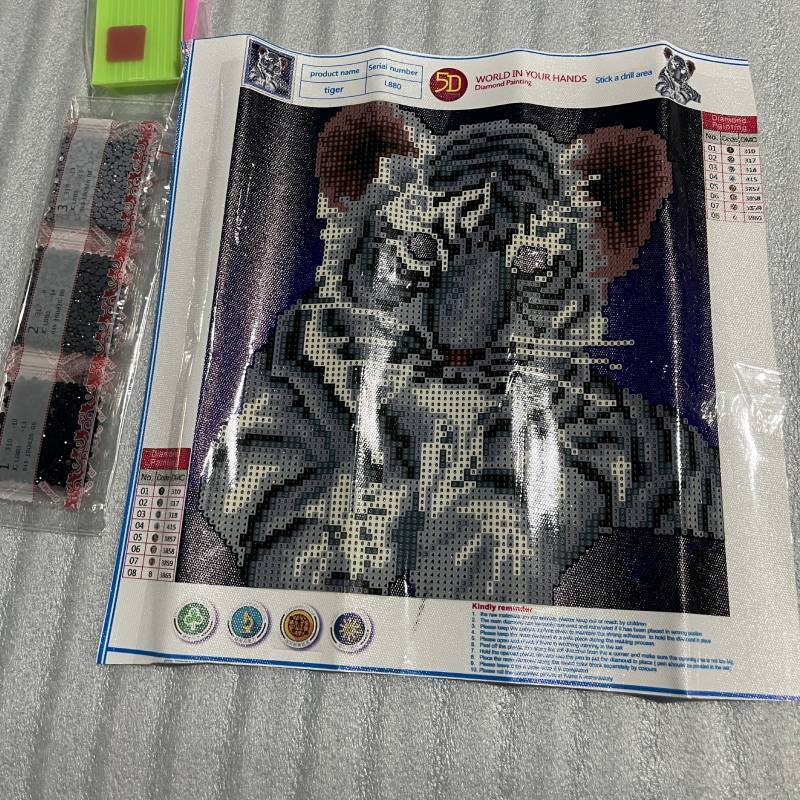 Cute Tiger Self Adhesive Wall Stickers For Living Room Decor