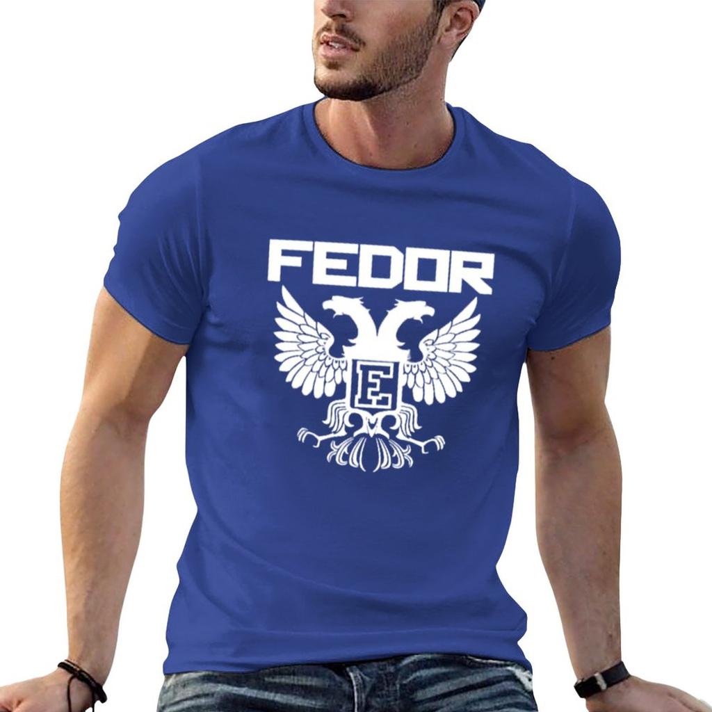 Neues Fedor Emelianenko T-Shirt Bluse, individuelle T-Shirts, selbst gestaltete Anime-Kleidung, Oversize-T-Shirt für Herren