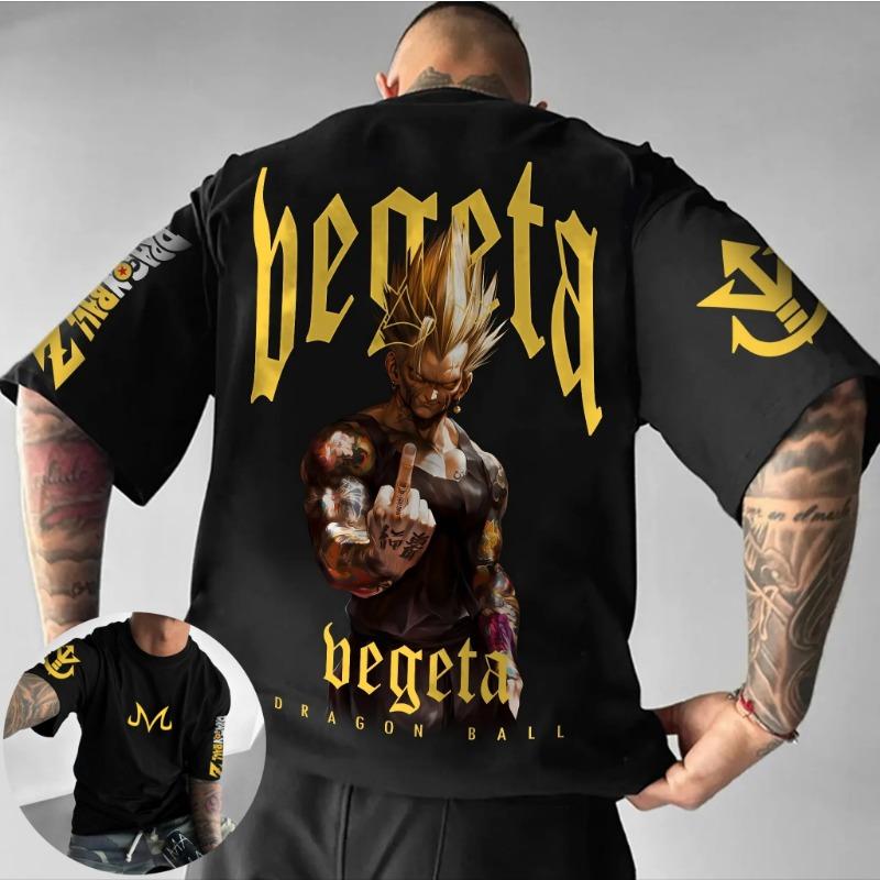 Haijian02 Dragon Ball Animatie Perifere Print T-shirt Zomer Heren Harajuku Los Casual Straat Trend Korte Mouw Ouder-kind Top XXXL