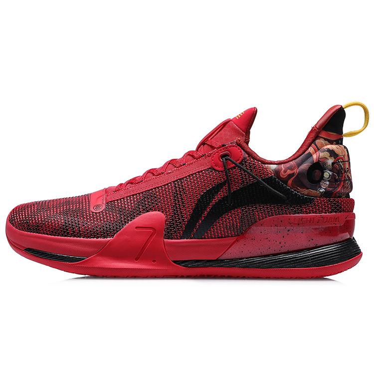 

LINING Blitz 7 Premium Basketball Shoes Men Low Top Red/Black 44