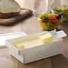 1Pc Butter Cheese Slice Holder With Lid Plastic Clear Sliced Cheese Container Fridge Storage Box Airtight Holder