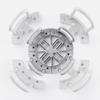 ABS, PP Retractable Bowl Rack White Multifunctional Plastic Bowl Holder Gray Space Saving Dish Holder Kitchen Storage