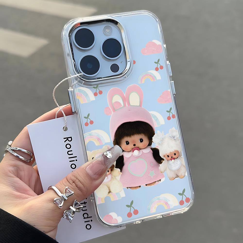 Cute Monchhichis New Ins Phone Case For Xiaomi Redmi Note A5 A3 15 14 13 14c 13c 12 11 12s 12c 10c 10 9 Pro Plus 4G 5G Cover