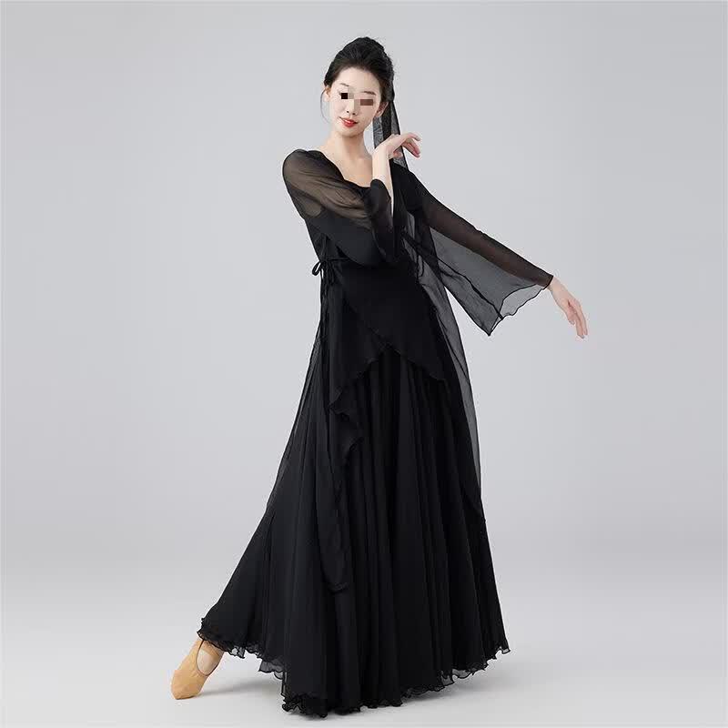 Chinese Style Gauze Dance Dress L