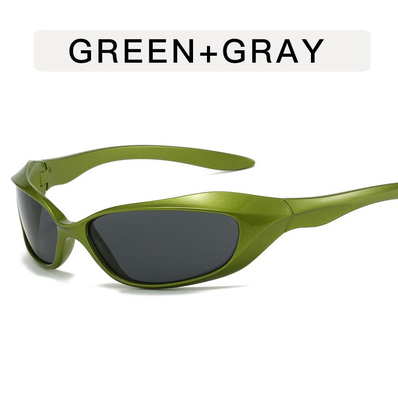 Punk Style Women's Sun Glasses Y2K Stylish Anti-reflective Designer Sunglasses Woman Stage Performance Men Sunglass