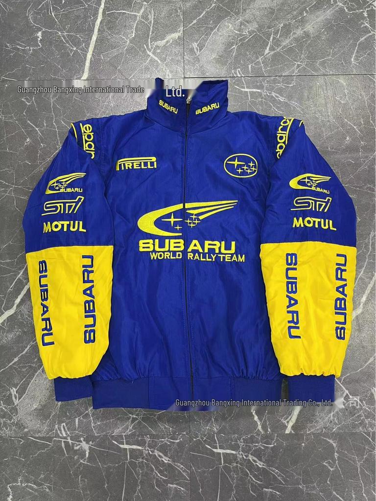 F1 Embroidery Racing & Cycling Suit - Retro American Style Jacket for Men & Women