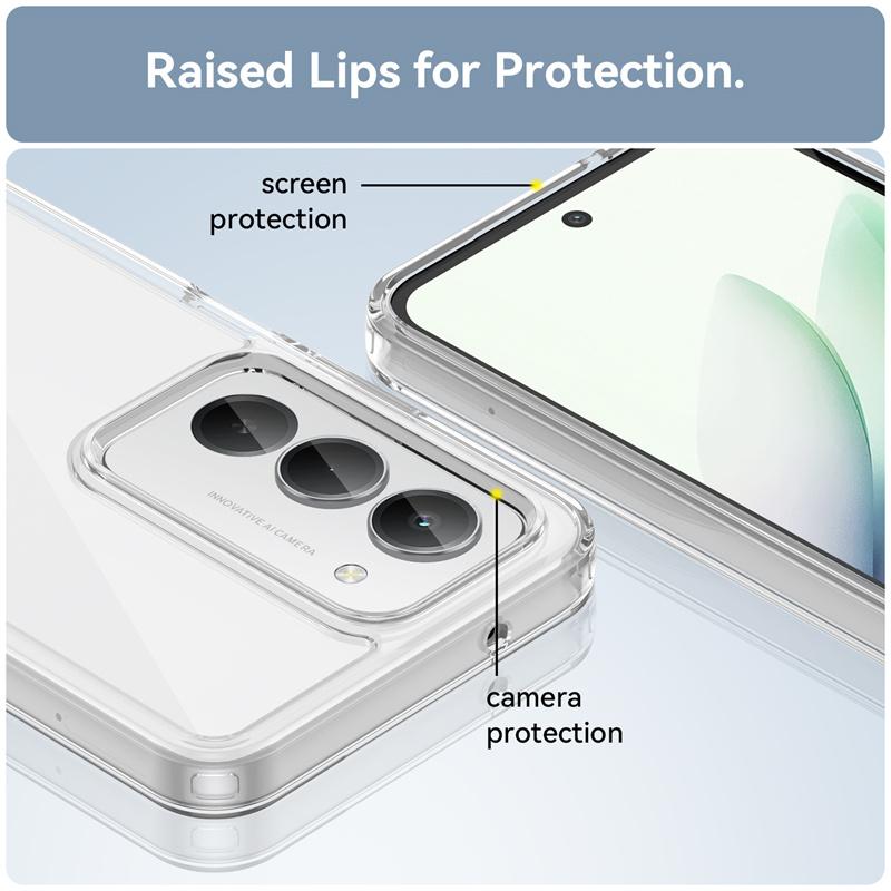 For Xiaomi Redmi 15 Global Case For Xiaomi Redmi 15 4G 5G Global Cover Shockproof Clear PC + TPU Silicone Protective Phone Cover