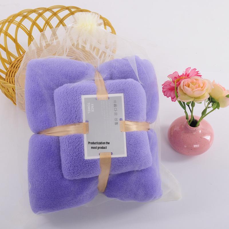 Coral Fleece Towel Set: Wearable, Absorbent Bath & Beach Towels, Ideal Gifts