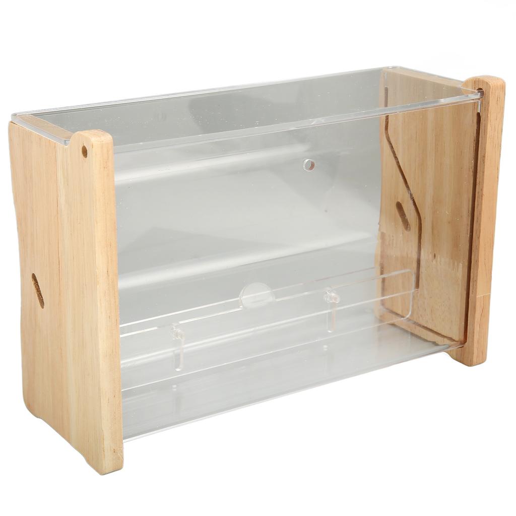 Chicken Feeder Automatic Large Capacity Clear Acrylic Chick Bird Food Box for Budgies Cockatiel