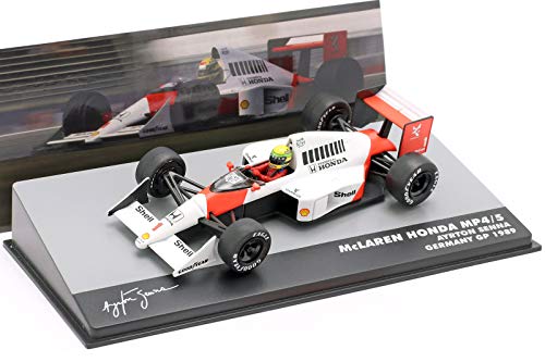 

Литая под давлением модель автомобиля Ayrton Senna, McLaren Honda F1 MP4/5, Гран-при Германии 1989 года, масштаб 1/43 [Параллельный импорт]