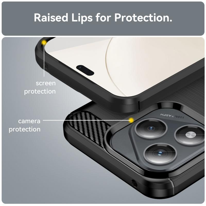 For Huawei Honor 400 Lite Case Cover For Honor 400 Lite Capas Phone Bumper Shockproof Soft TPU Carbon Fiber Cover Honor 400 Lite