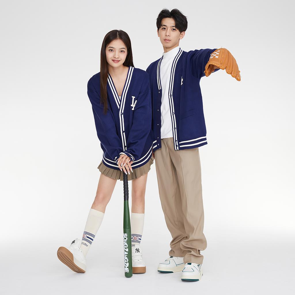 New MLB Los Angeles Dodgers Knitwear Unisex Navy Blue 3AKCV0134-07NYS