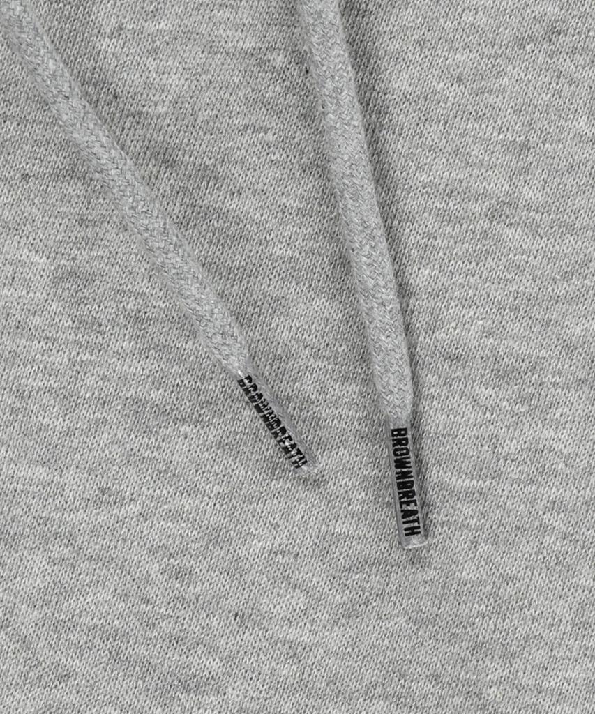 BROWNBREATH Stamp Tag Wide Sweatpants - Melange Gray