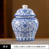 Chinese Ceramic Tea Canister Blue and White Porcelain Candy Box Household Coffee Beans Nuts Storage Jar Kitchen Food Container