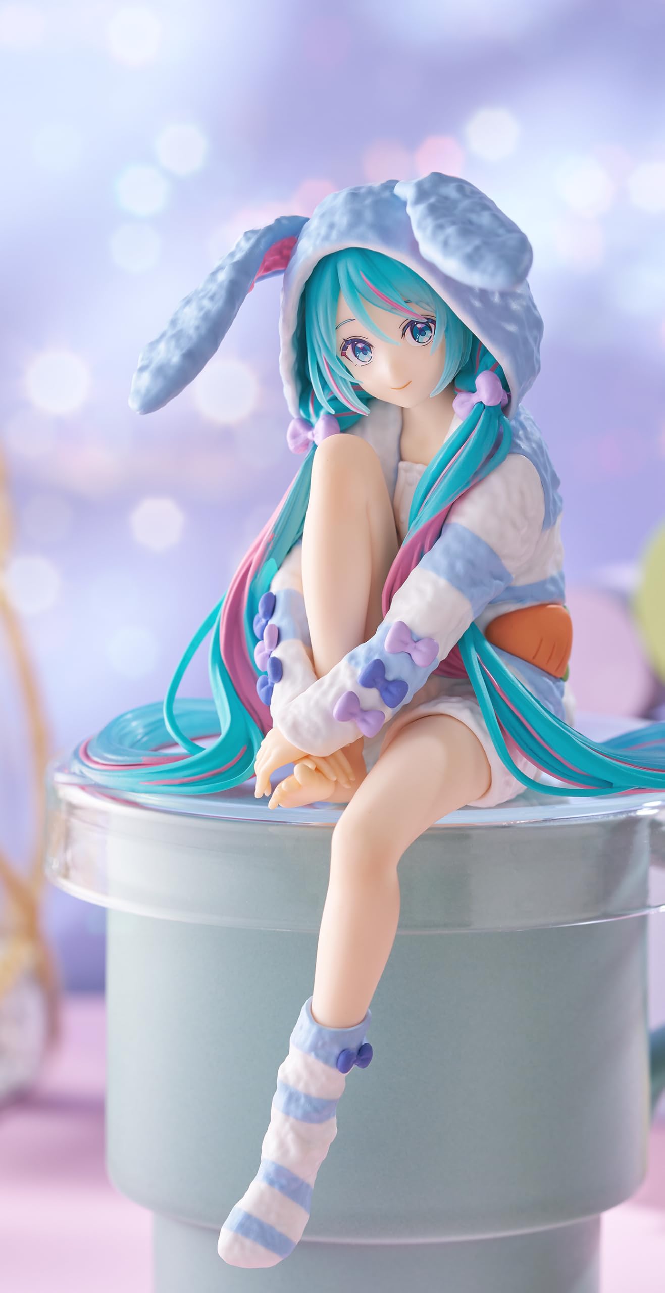 

Hatsune Miku Noodle Stopper Figure Bunny Ear Pajamas Blue - Ver.