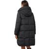 Women's Stylish And Elegant Hooded Over-the-knee Long Cotton-padded Coat, Thick And Warm Outerwear