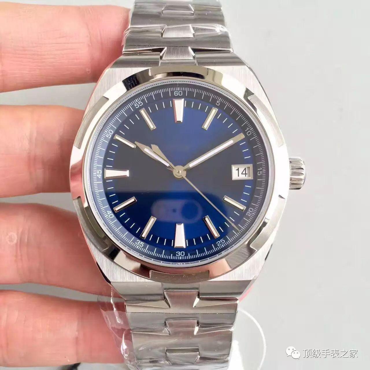 

Мужские часы Blue Face Over Seas 4500 В AAA, автоматические механические часы, 40 мм, стальной ремешок, резиновый или кожаный ремешок