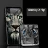 Z Flip 4 Phone Case for Samsung Galaxy Z Flip 3 5G ZFlip3 Flip3 zflip Flip4 Black Hard Cover Lion Tiger king monkey animal Shell