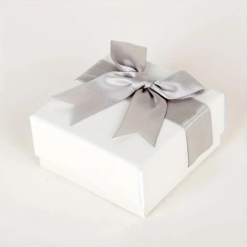 4pcs-Gift Box - Bow Small Jewelry Box Ring, Earrings, and Necklace Storage Box