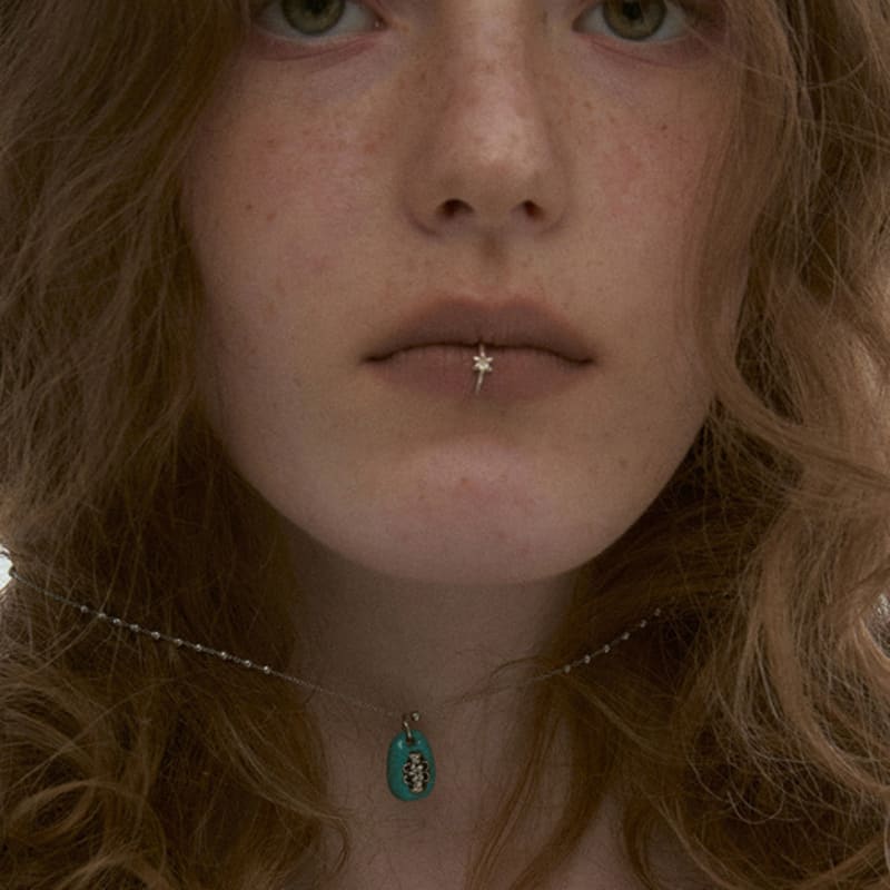 

nff chalice necklace-blue ONE