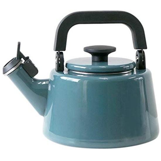 Fujihoro Whistling Kettle IH Compatible Cotton 2.1L Smoke Blue CTN-2.1WK.SB