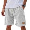 Shorts Casuais de Linho com Cordão para Homem, Leves de Verão Respiráveis Confortáveis Cintura Elástica, Várias Cores