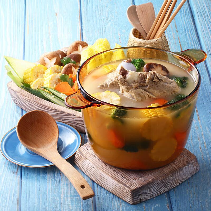 VISIONS Corning 3,5L Průhledný skleněný hrnec