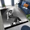 Modny Dywan Artystyczny MJ Michael Jackson Król Popu do Sypialni Salonu Kanapy Domu Mata Wejściowa Dekoracja, Duża Antypoślizgowa Mata Podłogowa dla Dzieci
