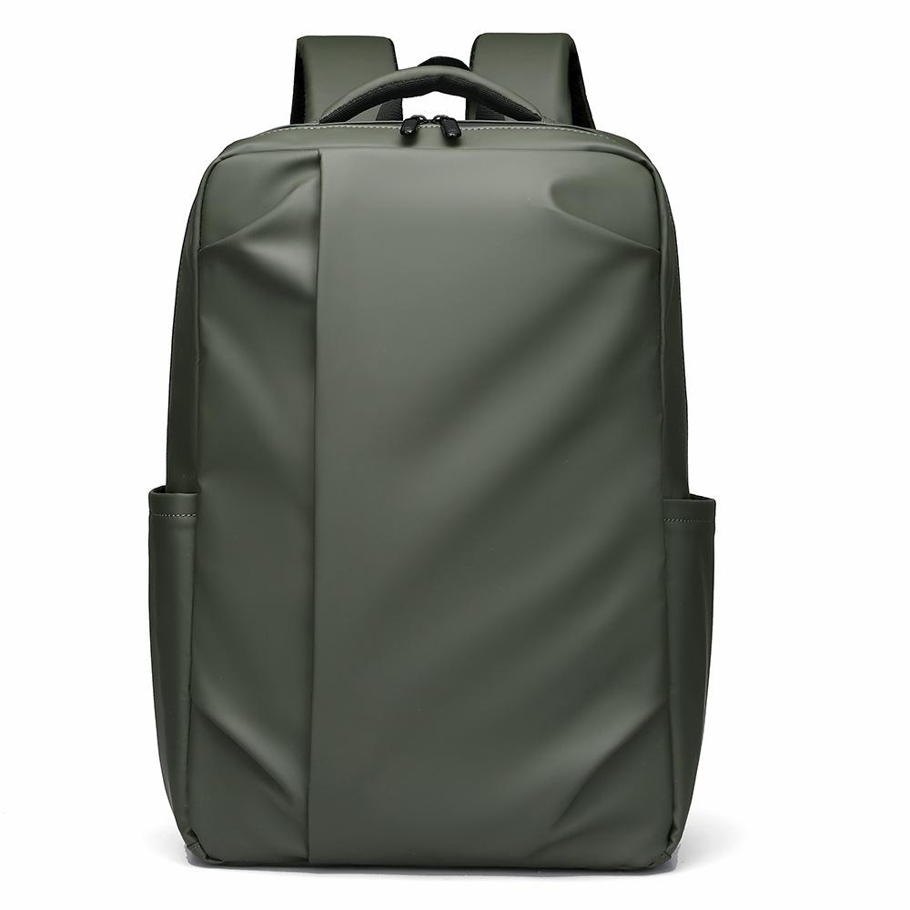 

Мужской рюкзак большой вместимости с высококлассным ощущением, повседневный и простой компьютерный рюкзак для студентов колледжа, и мужской рюкзак зелёный