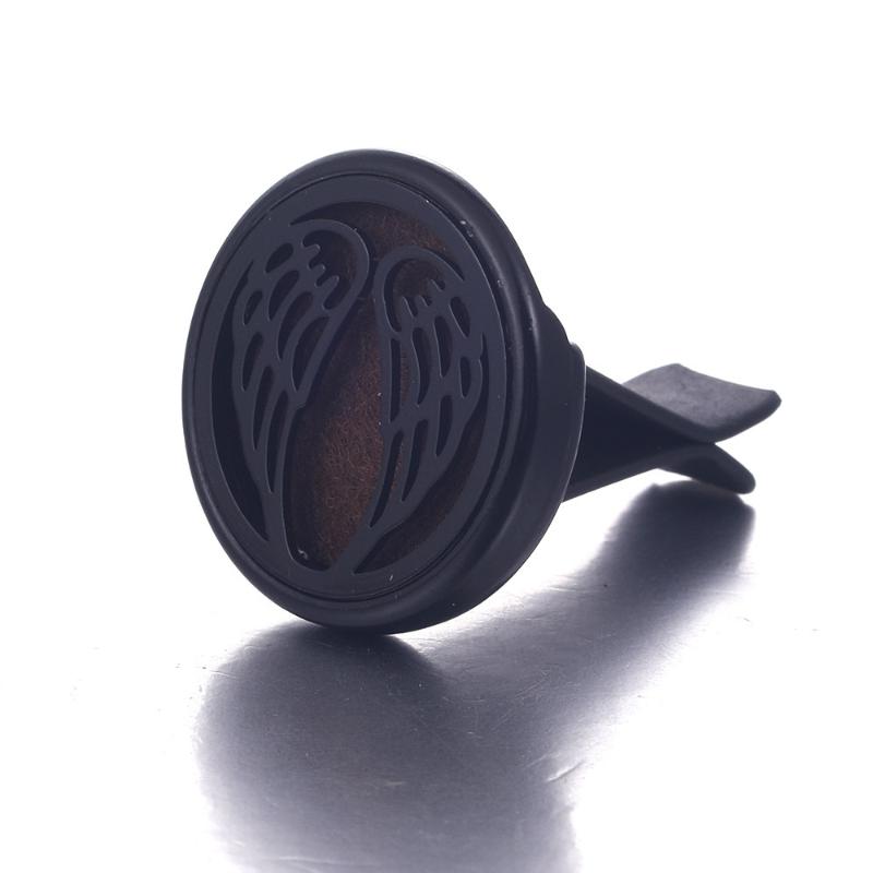 2026 Neuer Vintage Schwarzer Aromatherapie Diffusor Anhänger Medaillon Auto Parfüm Diffusor Lüftungsklemme Lufterfrischer Aroma Schmuck Zubehör