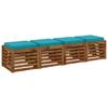 4 piece Seat Cushions VUGHT 4 pcs 100percent  Polyester Turquoise