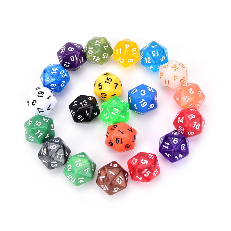 1Pc D20 Gaming Dice Twenty Sided Die Number 1-20 For Rpg Game