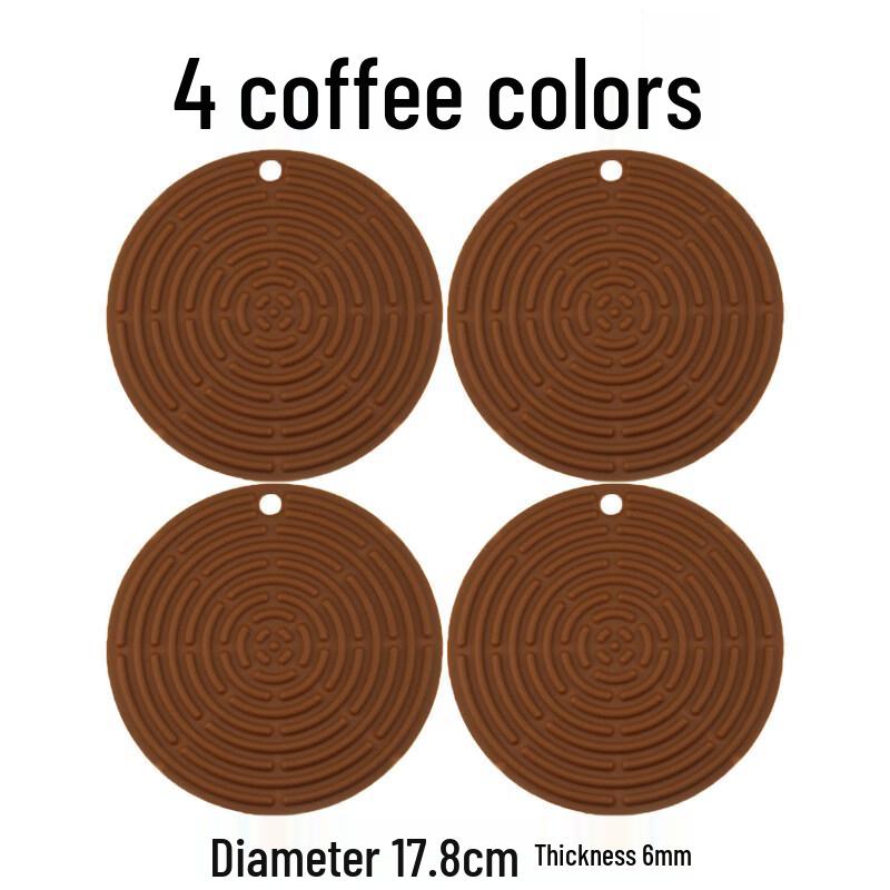 Ruhan Threaded Silicone Table Mats - 17.8cm
