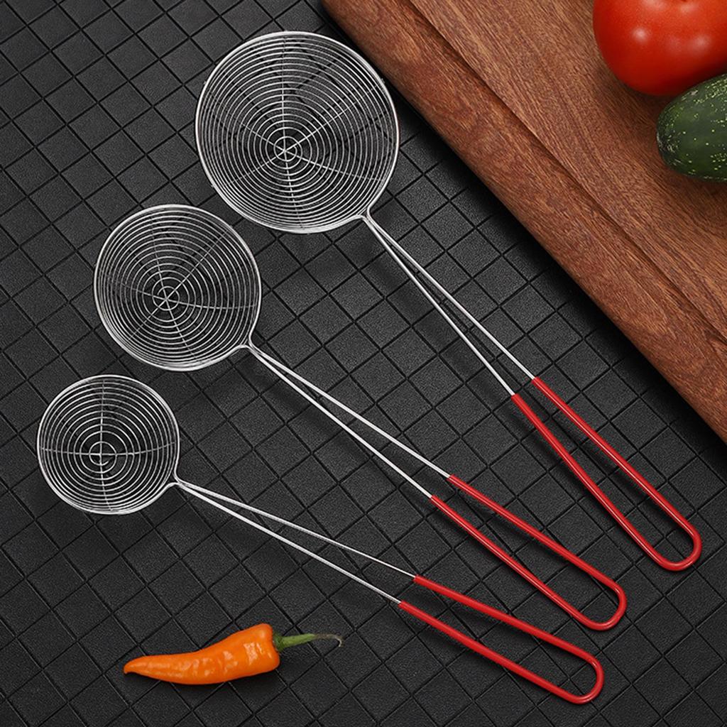 Compact and Practical 201 Stainless Steel Strainer Spoon Professional Skimmer Spoon Perfect for Soups Stews and More