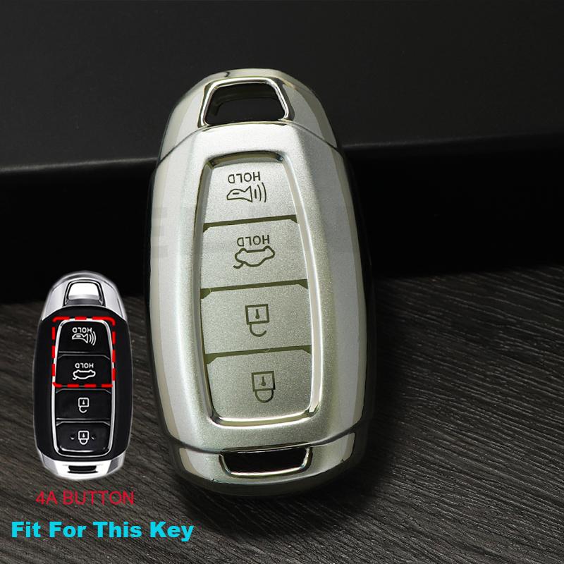 Quicksand TPU Car Remote Key Case Cover For Hyundai i30 ix25 Elantra KONA Solaris Azera Grandeur Ig TM Accent Santa Fe Palisade
