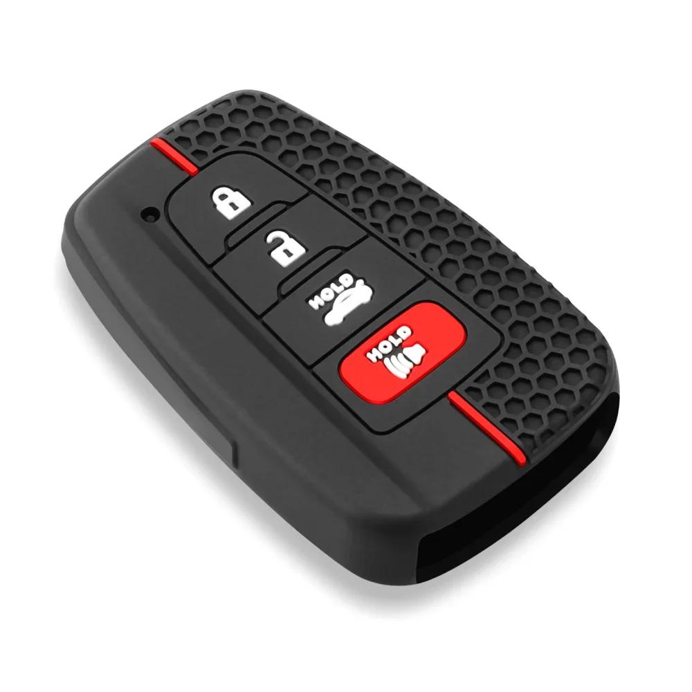 Silicone Remote Car Key Case Cover for Toyota CHR Camry Corolla RAV4 Highlander C-HR Prius Land Cruiser Prado Shell Accessories