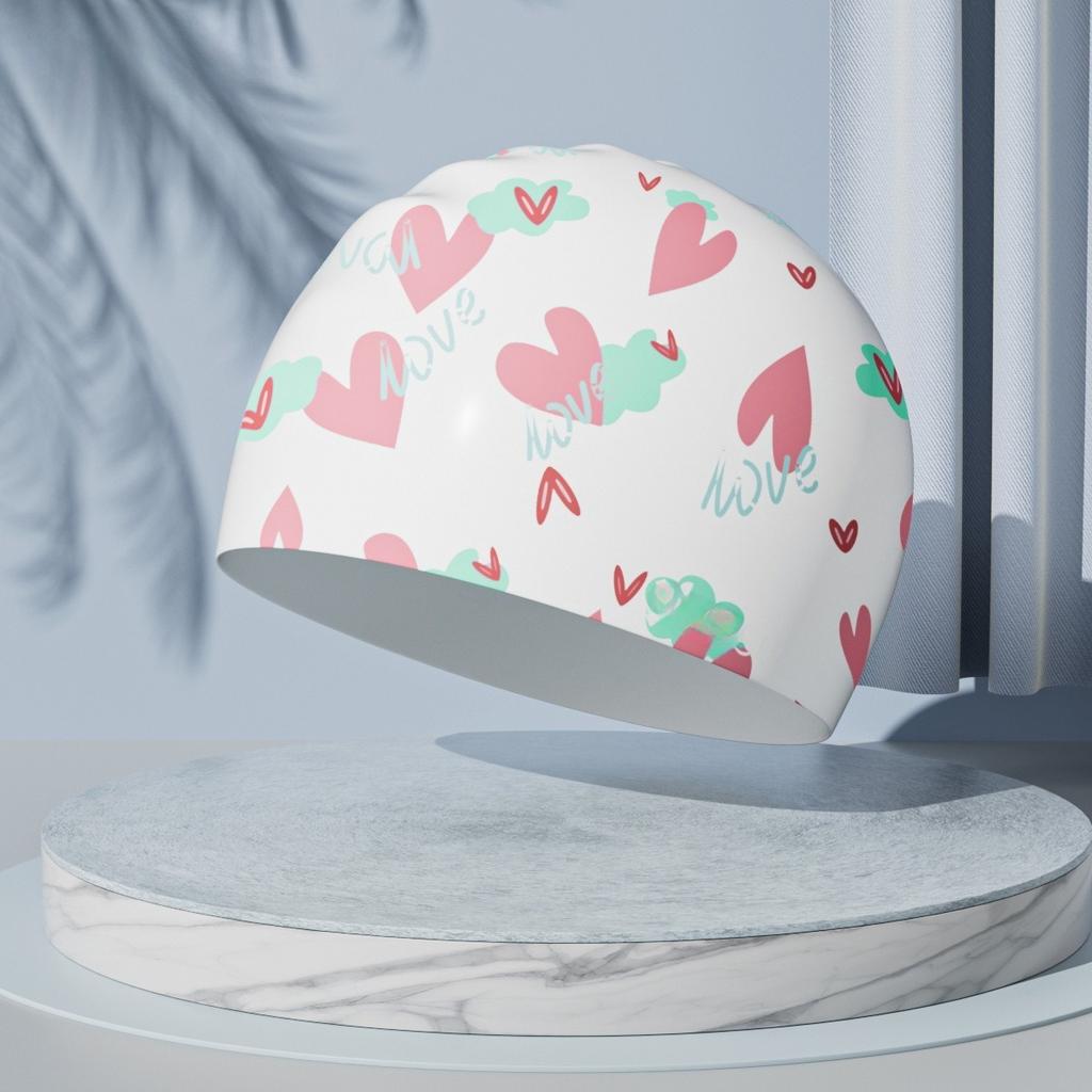 Muži Dámská Univerzální silikonová koupací čepice pro ochranu dospělých vlasů Elestic Swim Hat Dlouhé vlasy Ochranné koupací čepice