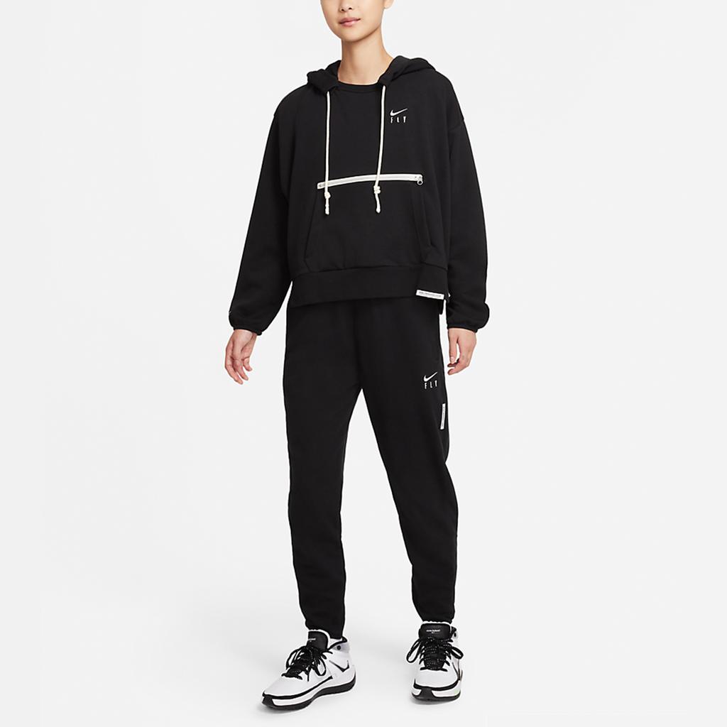 Nike Swoosh Fly Standard Issue Embroidered Logo Joggers Women Bottoms Black DA6466-010