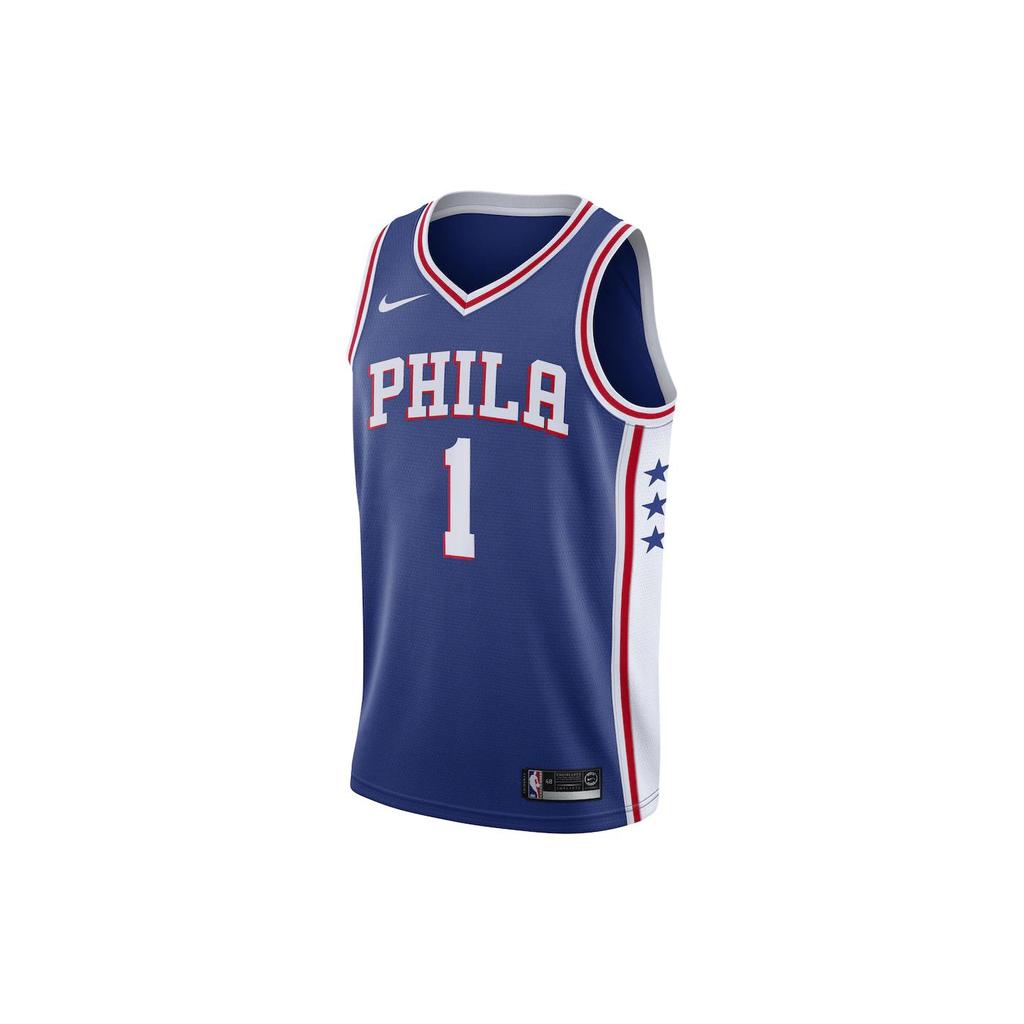Nike Philadelphia 76ers Basketball Jersey Men's Blue CW3678-402