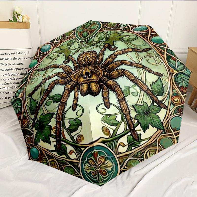 Fantasy Spider Artwork 8-Frame for Travel, camping, Casual Lightweight Portable Umbrella, Essential for every family Holidays Birthday Gift