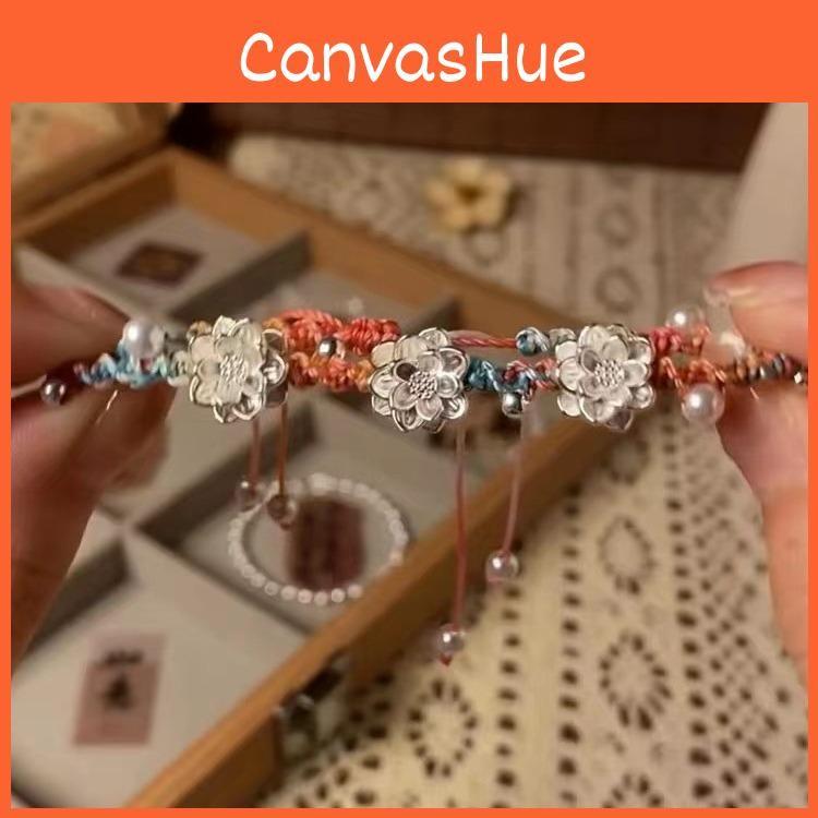 Luxury Summer 2024 Lotus Bracelet For Women Handmade Chinese Jewelry Chic