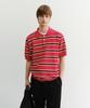 Deonseuteupomaen Multi Striped Polo Knit_Unisex_Udsw6B122_Red / Burgundy