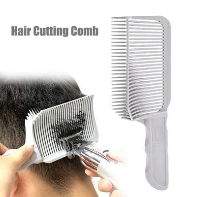 Barber Fade Combs Haarschneidewerkzeug für Farbverlauf-Frisurenkamm, flache Oberseite, Haarschneidekamm für Männer, hitzebeständige Fade-Bürste