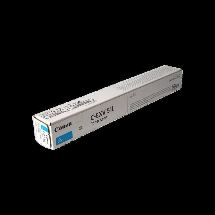 Cartouche de toner cyan C-EXV 51L pour Canon imageRUNNER ADVANCE - jusqu'à 26 000 pages