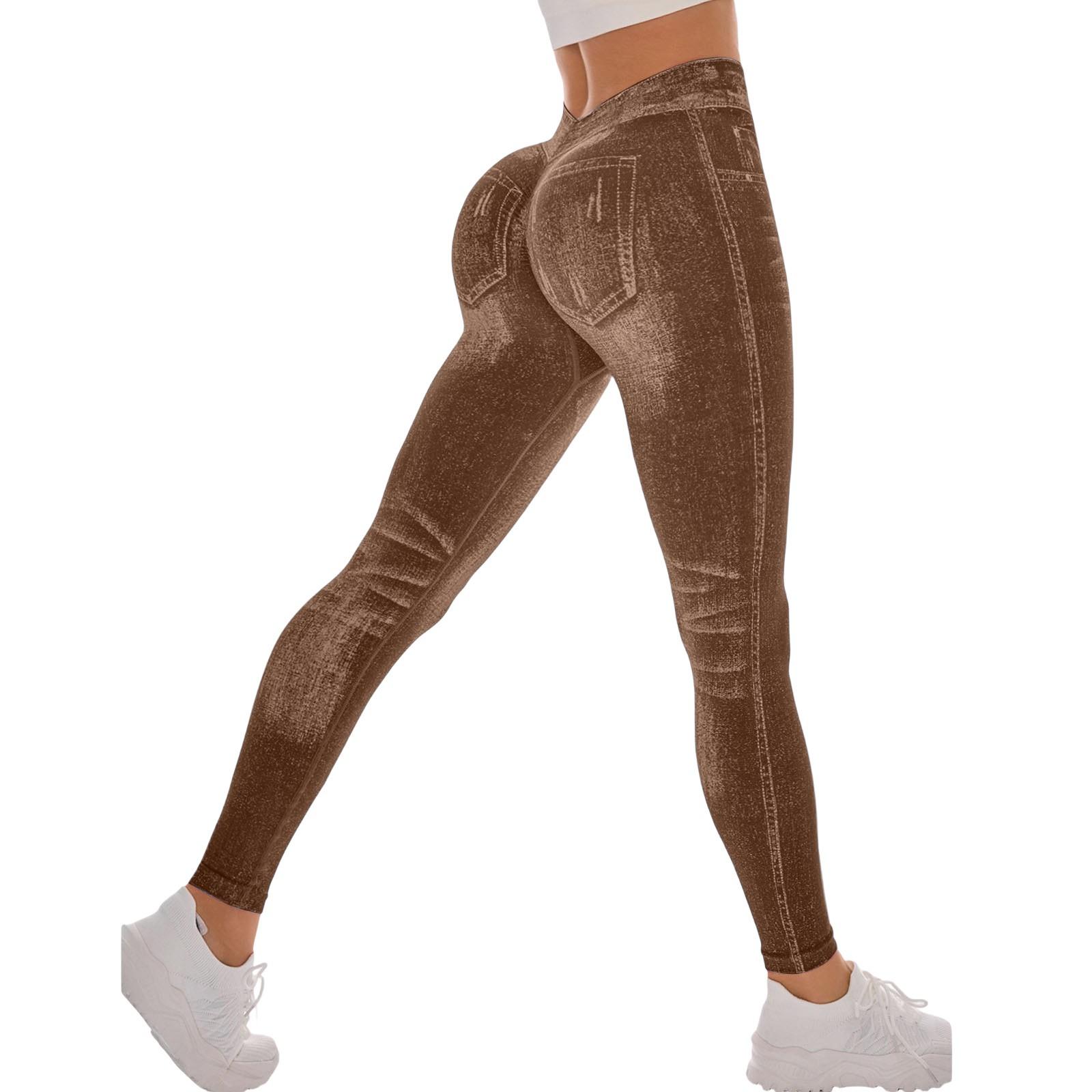 

Женские повседневные бесшовные брюки для фитнеса с утягивающей спиной и V-образным вырезом для йоги M