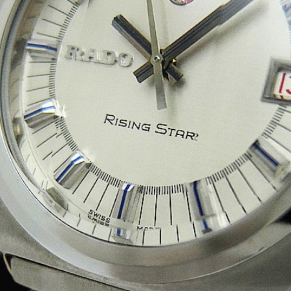 RADO Rising Star 25 Jewels Ref.11894/1 Cal.2782 SS Cushion Case Used