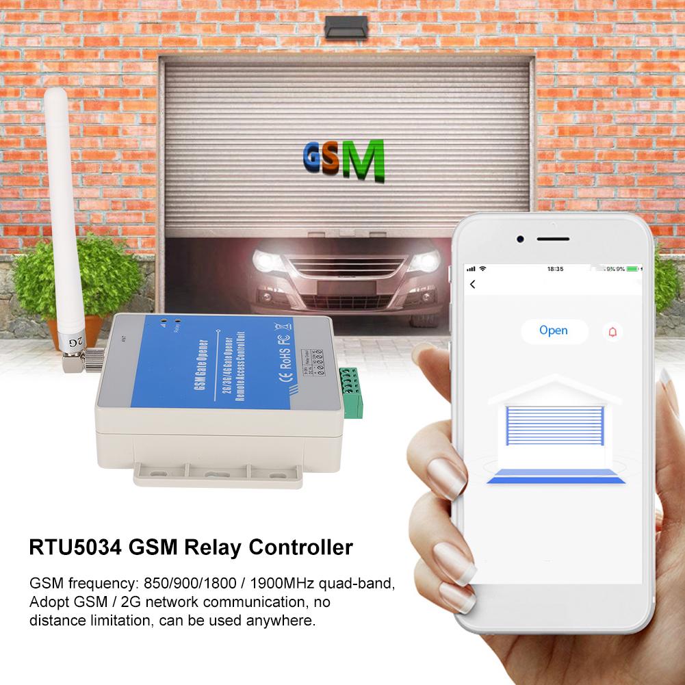 Buy GSM Gate Opener Relay Switch Automatic Remote Access Controller by